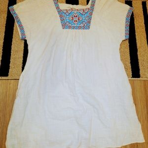 Entro Brand Embroidered Boho Top